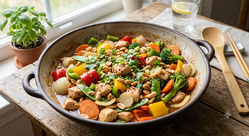 Frango Xadrez Fit com Legumes