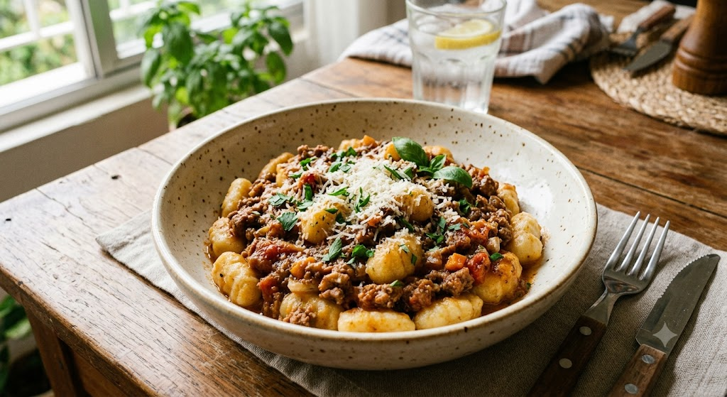 Nhoque de Batata com Molho de Carne
