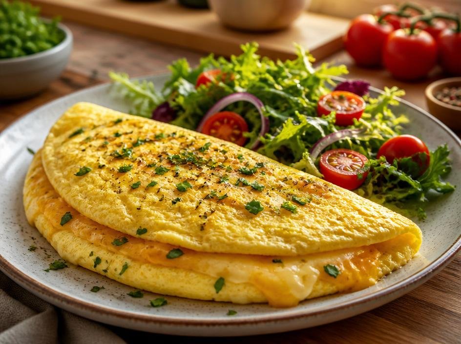 Salada Morna de Batata Doce com Ovo e Rúcula